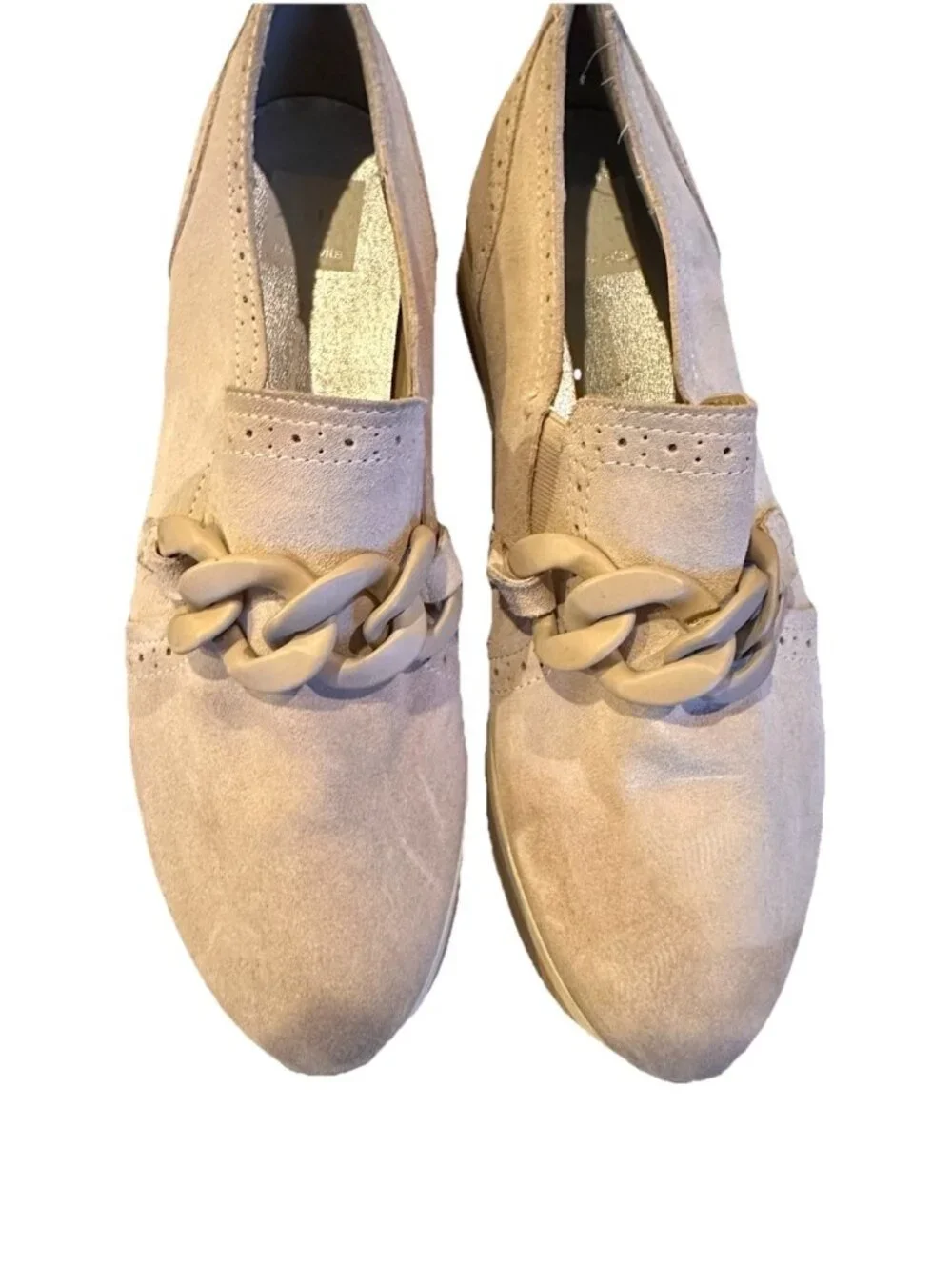Dolce Vita Women's Beige Sand Dune Jehenee Platform Sneakers Size 11 Casual